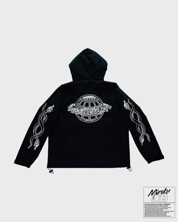 world grid logo hood jacket - 画像 (2)